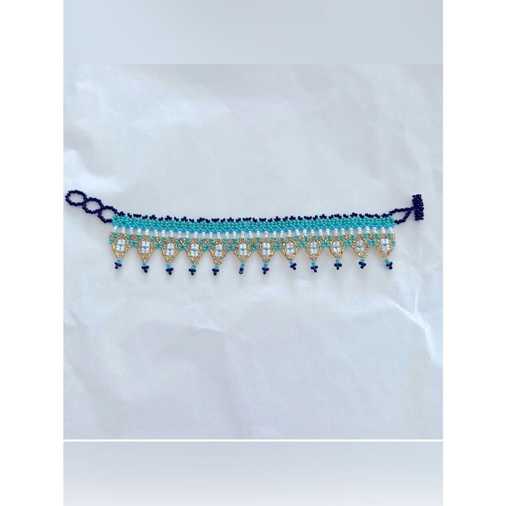 Boho Seed Bead Bracelet Hand made in Honduras